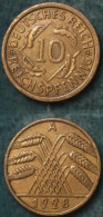 M_p> Germania Repubblica Di Weimar 10 Rentenpfenning 1928 A - 10 Rentenpfennig & 10 Reichspfennig