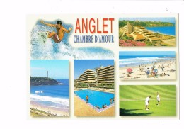 64 - ANGLET - Multivues - Piscine Golf Golfeurs - Plage Surf Surfeur - Anglet