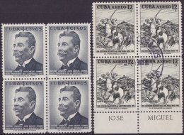 1958-193 CUBA 1958 JOSE MIGUEL GOMEZ CANCEL & NO GUM - Unused Stamps