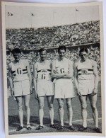 VIGNETTE JEUX OLYMPIQUES J.O BERLIN OLYMPIA 1936 PET CREMER DUSSELDORF BILD 13 WOLFF RAMPLING ROBERTS BROWN 4 X 400 M - Tarjetas