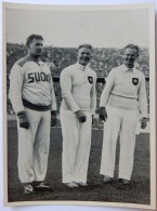 VIGNETTE JEUX OLYMPIQUES J.O BERLIN OLYMPIA 1936 PET CREMER DUSSELDORF BILD 21 LANCER DU POIDS HOMMES HANS VOELKE STOCK - Tarjetas