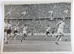 VIGNETTE JEUX OLYMPIQUES J.O BERLIN OLYMPIA 1936 PET CREMER DUSSELDORF BILD 26 HELEN STEPHENS 100 METRES FEMMES USA - Tarjetas