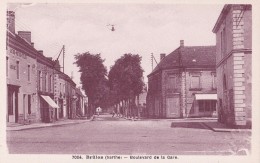 Carte 1930 BRULON / BOULEVARD DE LA GARE - Brulon
