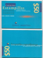 ARGENTINA - POST OFFICE LOGO - CARNET - BOOKLET - $ 50 - Jalil # 2703A (4) - 20 X 0,25 + 60 X 0,75 - CV USD 270 - Cuadernillos