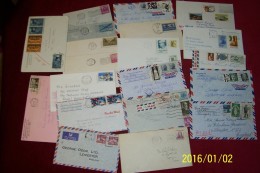 LOT DE  LETTRES DES USA  DESTINATION DIVERSE - Other & Unclassified