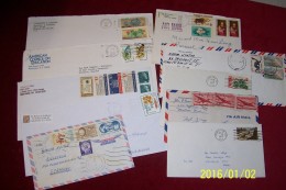 LOT DE  LETTRES DES USA  DESTINATION DIVERSE - Sonstige & Ohne Zuordnung