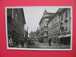 Klagenfurt.Burggasse Mit Hotel Verdino.Tramway - Klagenfurt