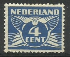 Netherlands - 1924 Winged Dove 4c MH *  Sc 146 - Unused Stamps
