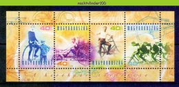 Mtz064 TRANSPORT WIELRENNEN FIETS HISTORY OF THE BYCICLE HUNGARY 2002 PF/MNH - Sonstige (Land)