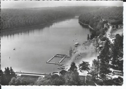 Delcampe - CPSM  - 21 - EN AVION AU DESSUS DE LAC DE PONT - Vue D´ensemble Lac Et Plage - Très Bon état - Semur