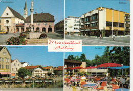 40673- BAD AIBLING- SPA TOWN, SQUARE, TOWNHALL, RAILWAY STREET, SANATORIUM PARK, CAR - Bad Aibling