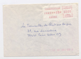 FRANCE -  -  VIGNETTE S1 69 089 SUR LETTRE À 2,00 DE FRANCHEVILLE - 1969 Montgeron – White Paper – Frama/Satas