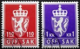 Norway 1980  Minr.107-08   (O)  ( Lot A 721 ) - Dienstmarken