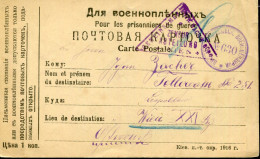 RUSSIA WWI POW CARD KIEV TO WIEN - Otros & Sin Clasificación