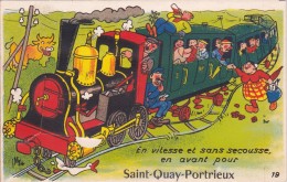 ¤¤   -   19  -  SAINT-QUAI-PORTRIEUX    -  Carte à Système   -  Train  -  ¤¤ - Saint-Quay-Portrieux