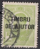 RA1 Romania 1915 Postal Tax Stamps - Overprint Timbru De Ajutor Used Sc. RA1 - Revenue Stamps
