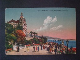 POSTCARD MONACO MONTE CARLO 1900 TEATRO E LE TERRAZZE - Opera House & Theather