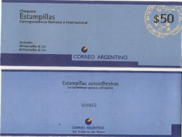 ARGENTINA - POST OFFICE LOGO - 1995 CARNET - BOOKLET - $ 50 -Jalil # 2703 (4)- 20 X 0,25 + 60 X 0,75 - CV USD 320 - Cuadernillos