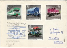 ALLEMAGNE - LEIPZIG KELKHEIM - TRAINS WAGONS - SCHIENENFAHRZEUGE - SUR ENVELOPPE - Maschinenstempel (EMA)