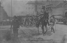 80-AMIENS - CARTE PHOTO - RETOUR DE L 'ARMEE FRANCAISE A  AMIENS - Amiens