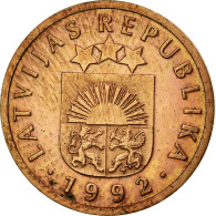 Monnaie, Latvia, Santims, 1992, SUP, Copper Clad Steel, KM:15 - Letonia