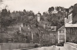 BAR SUR SEINE - LA RUE THIERS - L'HORLOGE - BELLE CARTE PHOTO S.M. - PETITE ANIMATION - COMMERCE -  TOP !!! - Bar-sur-Seine