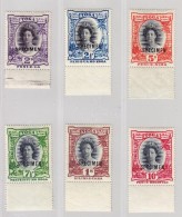 Tonga 1920/22 Lot 6 Werte SG57, 58, 60-63 Alle* Mit Bogenrand Und Aufdruck "Specimen" - Tonga (...-1970)