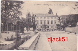 10 - MUSSY-sur-SEINE (Aube) - Quai De L'Hôtel De Ville - 1920 - Mussy-sur-Seine