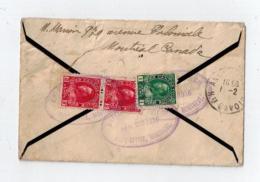 Lettre  " BRITISH MAIL BRANCH  POST OFFICE, MONTREAL  1916 " Pour La France - Postgeschichte