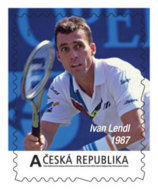 Czech Rep. / My Own Stamps (2013) 0161: Czech Tennis (1893-2013) 120 Years; Ivan Lendl (1987) - Nuevos