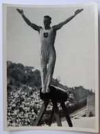 VIGNETTE JEUX OLYMPIQUES J.O BERLIN OLYMPIA 1936 PET CREMER DUSSELDORF BILD 47 ALFRED SCHWARZMANN SAUT - Tarjetas