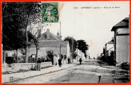 CPA 45 ARTENAY Loiret - Rue De La Gare ° (Lenormand N° 2024) - Artenay
