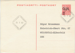 POSTIKORTTI--POSTK0RT  DA  HELSINKI  PER WUPPERTAL-ELBERFELD  (GERMANIA) - Lettres & Documents