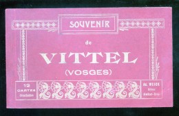 88 Vosges Souvenir De Vittel Carnet Incomplet De 4 CPA Weick - Vittel Contrexeville