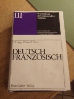 Technique. Dictionnaire Général De La Technique Industrielle Allemand-Français (Edition Brandstetter) - Diccionarios