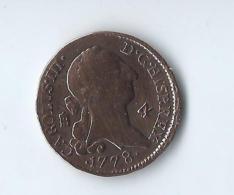 4 Maravedis Charles IIII 1778 Ségovie - Münzen Der Provinzen