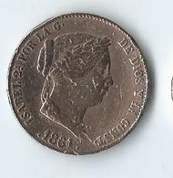 25 Cent De Real 1861 Isabelle II - Provinciale Munten