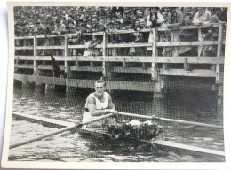 VIGNETTE JEUX OLYMPIQUES J.O BERLIN OLYMPIA 1936 PET CREMER DUSSELDORF BILD 98 AVIRON  ROWING GUSTAVE SCHAFER - Trading Cards