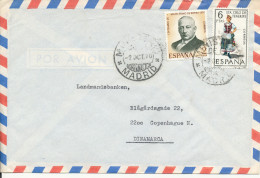 Spain Air Mail Cover Sent To Denmark Madrid 2-10-1970 - Luftpost