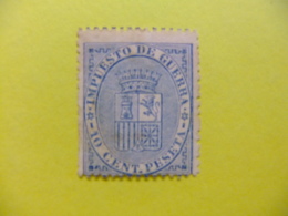 ESPAÑA SPAIN ESPAGNE 1874 ESCUDO De ESPAÑA - ARMOIRIE Edifil Nº 142 (*)  Ver Foto - Kriegssteuermarken