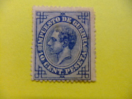 ESPAÑA SPAIN ESPAGNE 1876 ALFONSO XII Edifil Nº 184 (*)  Ver Foto - Kriegssteuermarken