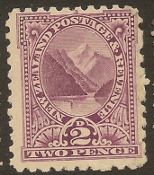 NZ 1898 2d Pembroke SG 276b UNHM #TY153 - Unused Stamps