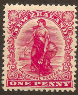 NZ 1901 1d Universal Surface SG 386 HM #TY213 - Unused Stamps