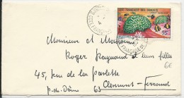 COTES DES SOMALIS - 1963 - ENVELOPPE De DJIBOUTI  Pour CLERMONT-FERRAND - Storia Postale