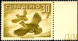 BIRDS-QUAILS-NOTHERN BOBWHITE-CUBA-1956-MNH-EXTREMELY SCARCE-D1-7 - Pernice, Quaglie