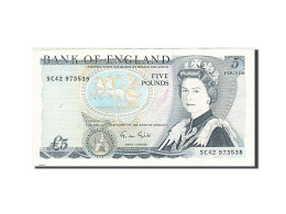 Billet, Grande-Bretagne, 5 Pounds, 1971-1982, 1988-1991, KM:378f, TTB+ - 5 Pond