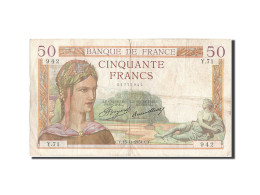 Billet, France, 50 Francs, 50 F 1934-1940 ''Cérès'', 1934, 1934-11-15, TB - 50 F 1934-1940 ''Cérès''