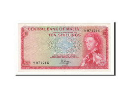 Billet, Malte, 10 Shillings, 1968, Undated, KM:28a, SUP - Malte