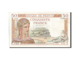 Billet, France, 50 Francs, 50 F 1934-1940 ''Cérès'', 1935, 1935-02-28, TB+ - 50 F 1934-1940 ''Cérès''