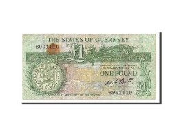 Billet, Guernsey, 1 Pound, 1980, Undated (1980-1989), KM:48a, TB - Guernsey